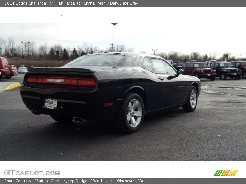Brilliant Black Crystal Pearl / Dark Slate Gray 2011 Dodge Challenger R/T