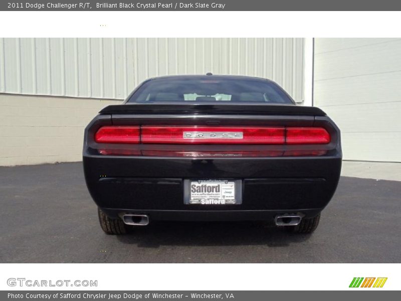 Brilliant Black Crystal Pearl / Dark Slate Gray 2011 Dodge Challenger R/T