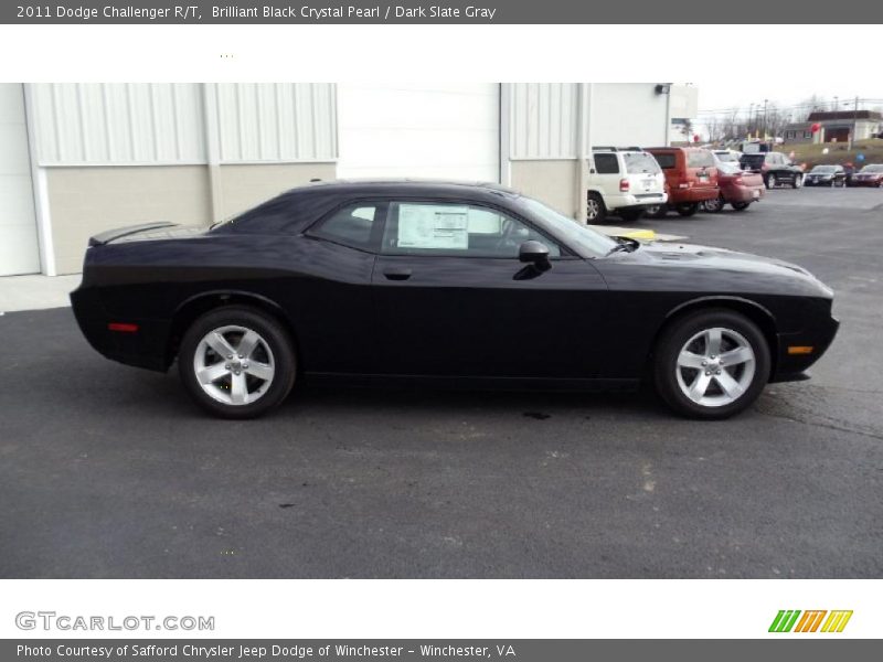 Brilliant Black Crystal Pearl / Dark Slate Gray 2011 Dodge Challenger R/T