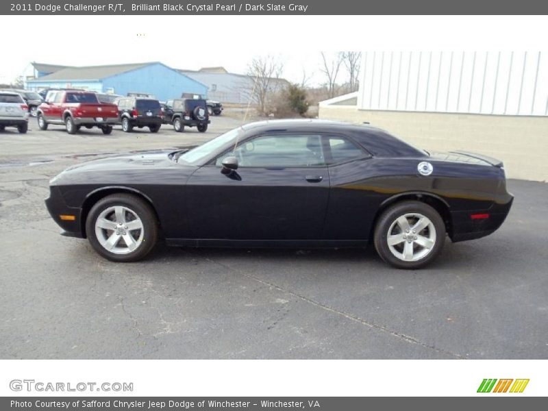 Brilliant Black Crystal Pearl / Dark Slate Gray 2011 Dodge Challenger R/T