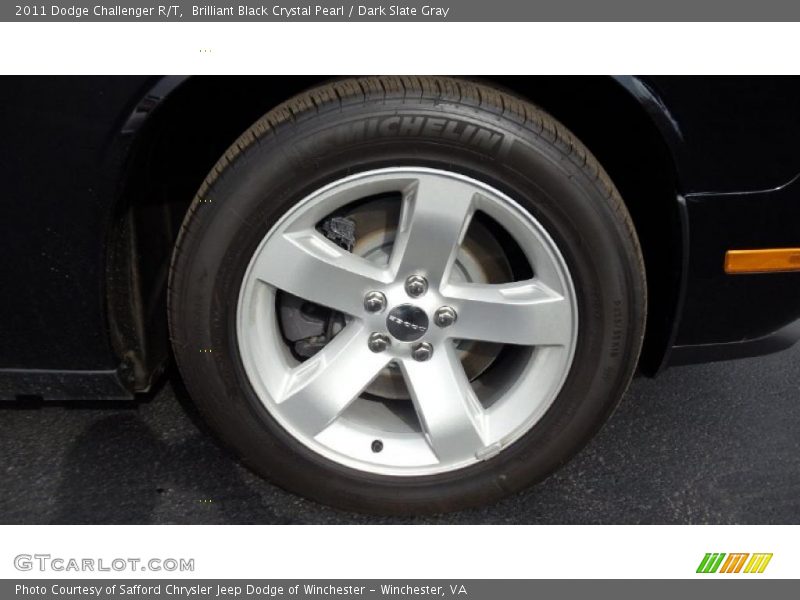 Brilliant Black Crystal Pearl / Dark Slate Gray 2011 Dodge Challenger R/T