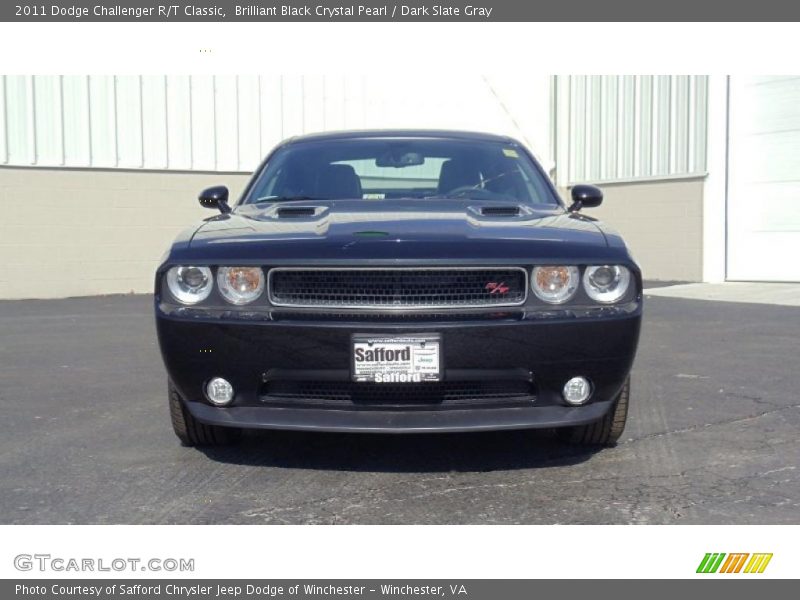 Brilliant Black Crystal Pearl / Dark Slate Gray 2011 Dodge Challenger R/T Classic