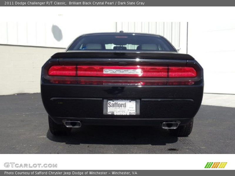 Brilliant Black Crystal Pearl / Dark Slate Gray 2011 Dodge Challenger R/T Classic