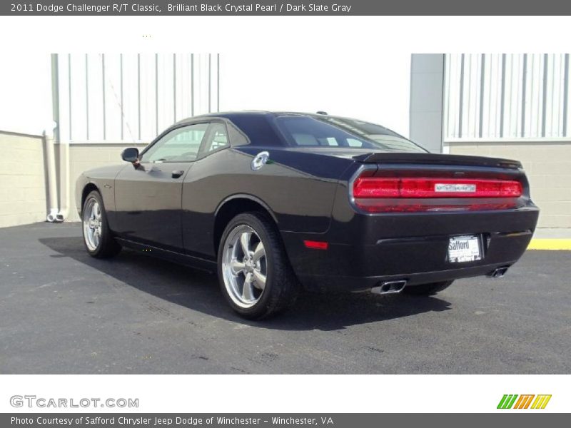 Brilliant Black Crystal Pearl / Dark Slate Gray 2011 Dodge Challenger R/T Classic
