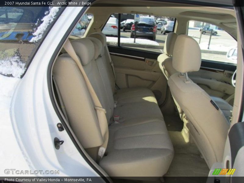 Arctic White / Beige 2007 Hyundai Santa Fe GLS