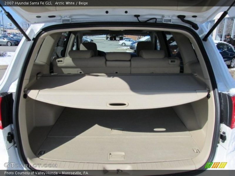 Arctic White / Beige 2007 Hyundai Santa Fe GLS
