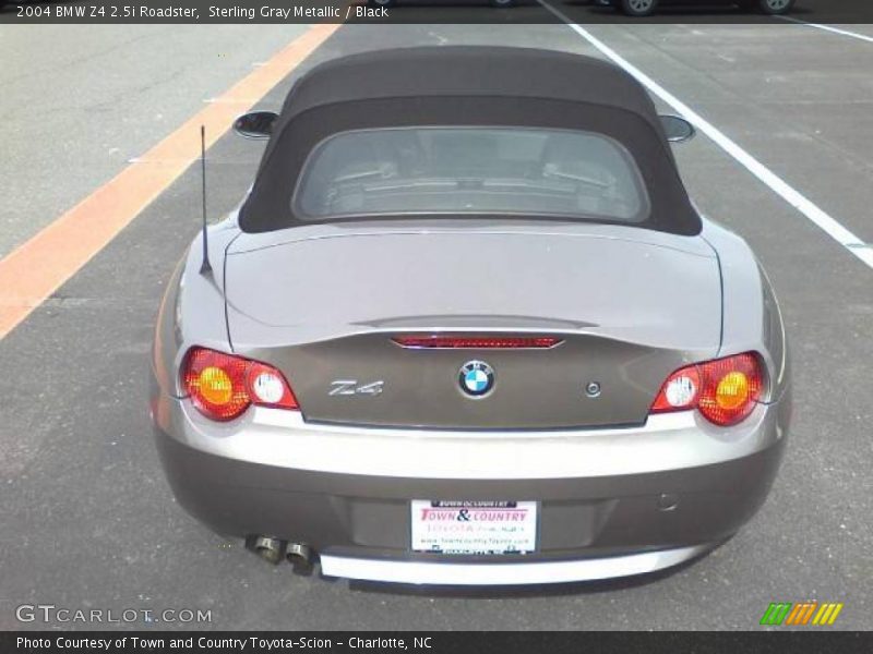 Sterling Gray Metallic / Black 2004 BMW Z4 2.5i Roadster