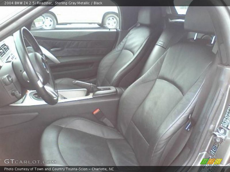 Sterling Gray Metallic / Black 2004 BMW Z4 2.5i Roadster