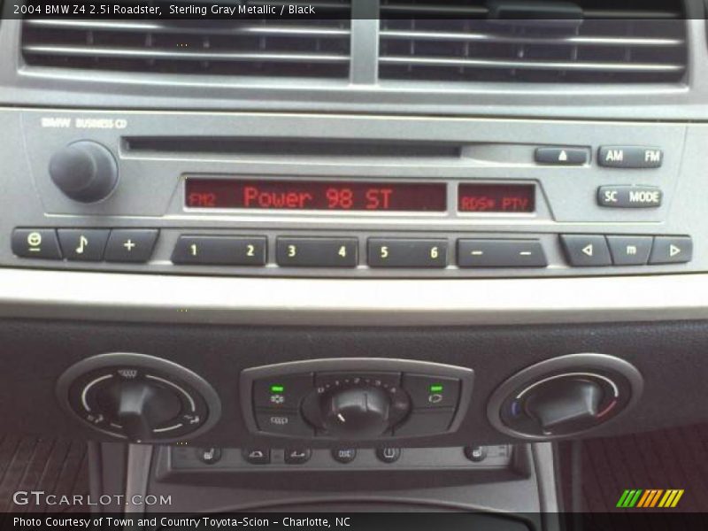 Sterling Gray Metallic / Black 2004 BMW Z4 2.5i Roadster