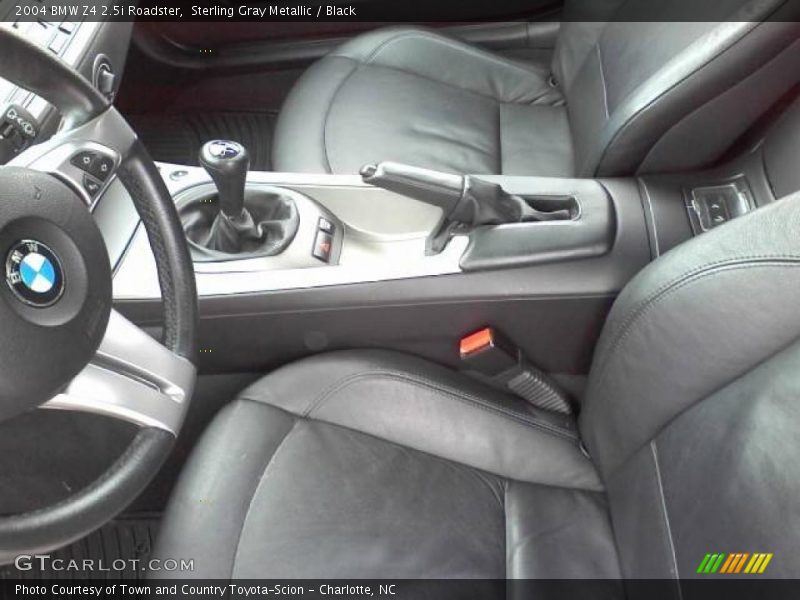 Sterling Gray Metallic / Black 2004 BMW Z4 2.5i Roadster