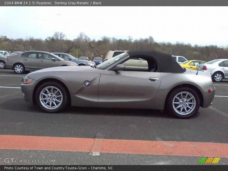 Sterling Gray Metallic / Black 2004 BMW Z4 2.5i Roadster