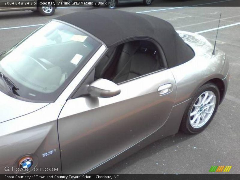 Sterling Gray Metallic / Black 2004 BMW Z4 2.5i Roadster