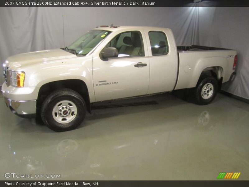 Silver Birch Metallic / Dark Titanium 2007 GMC Sierra 2500HD Extended Cab 4x4