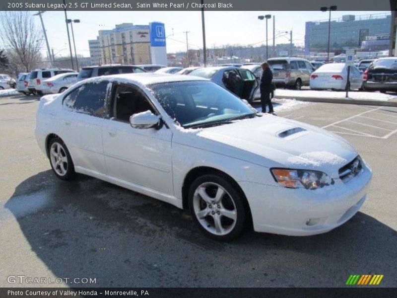 Satin White Pearl / Charcoal Black 2005 Subaru Legacy 2.5 GT Limited Sedan