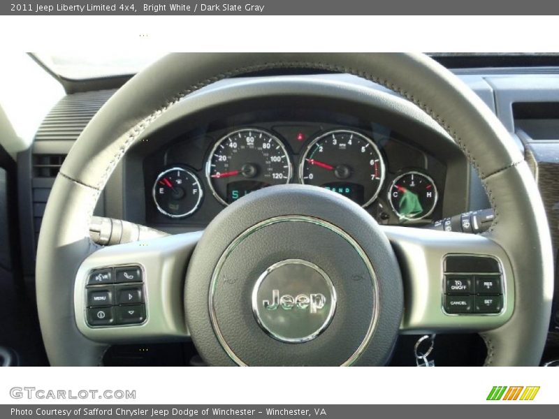 Bright White / Dark Slate Gray 2011 Jeep Liberty Limited 4x4