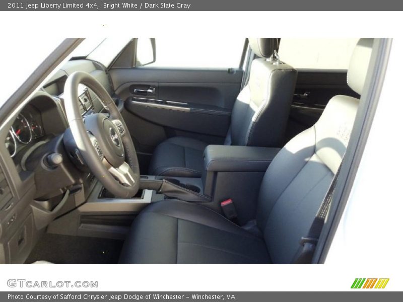 Bright White / Dark Slate Gray 2011 Jeep Liberty Limited 4x4