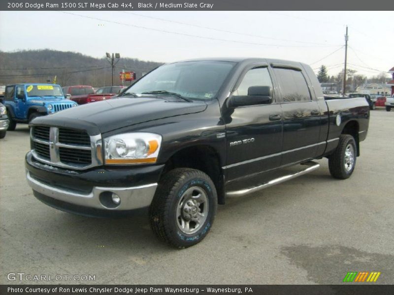Black / Medium Slate Gray 2006 Dodge Ram 1500 SLT Mega Cab 4x4