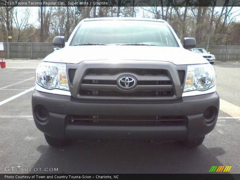 Super White / Graphite 2010 Toyota Tacoma Regular Cab