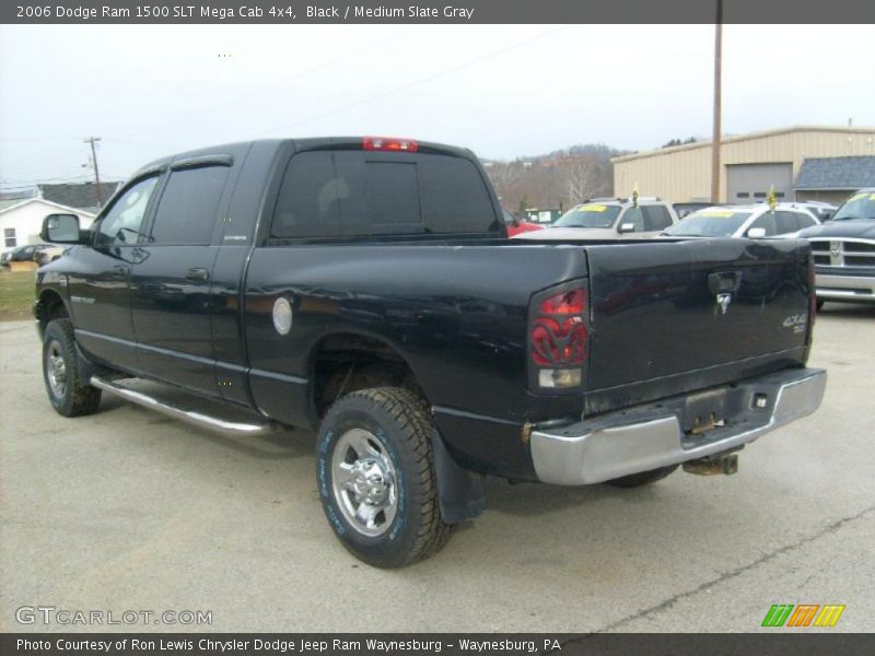 Black / Medium Slate Gray 2006 Dodge Ram 1500 SLT Mega Cab 4x4