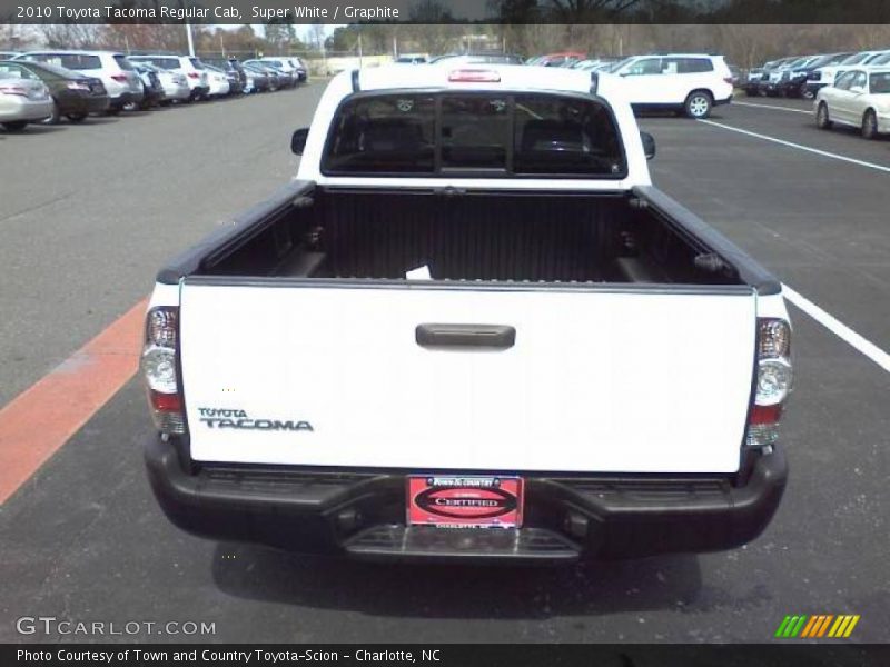 Super White / Graphite 2010 Toyota Tacoma Regular Cab