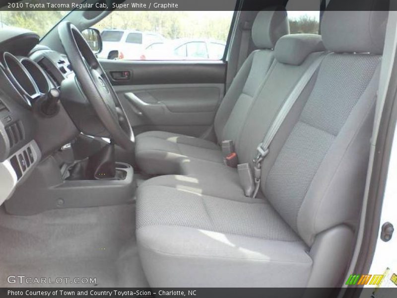Super White / Graphite 2010 Toyota Tacoma Regular Cab