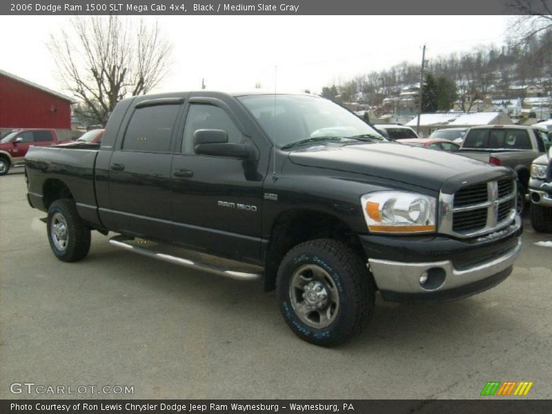 Black / Medium Slate Gray 2006 Dodge Ram 1500 SLT Mega Cab 4x4