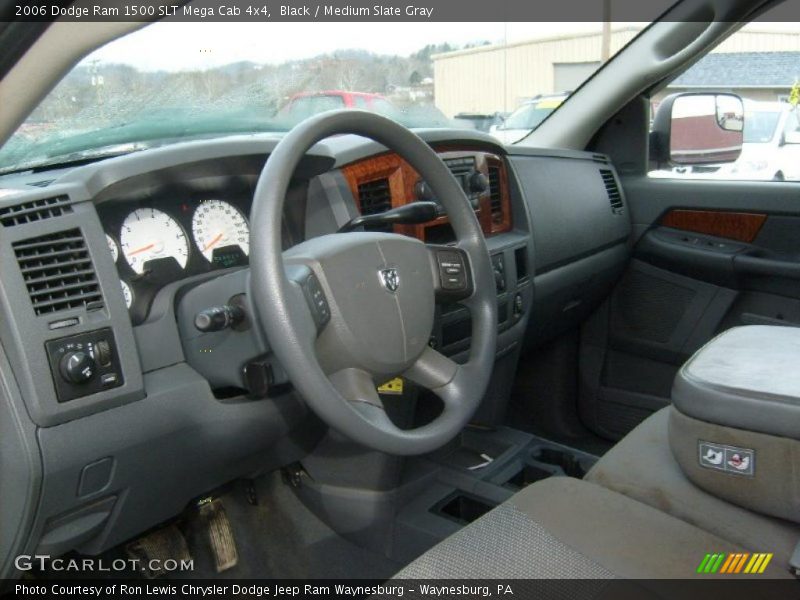 Black / Medium Slate Gray 2006 Dodge Ram 1500 SLT Mega Cab 4x4