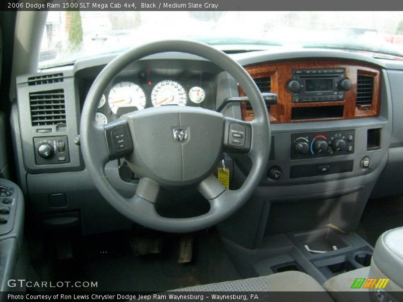 Black / Medium Slate Gray 2006 Dodge Ram 1500 SLT Mega Cab 4x4