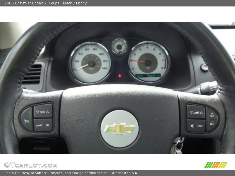 Controls of 2006 Cobalt SS Coupe
