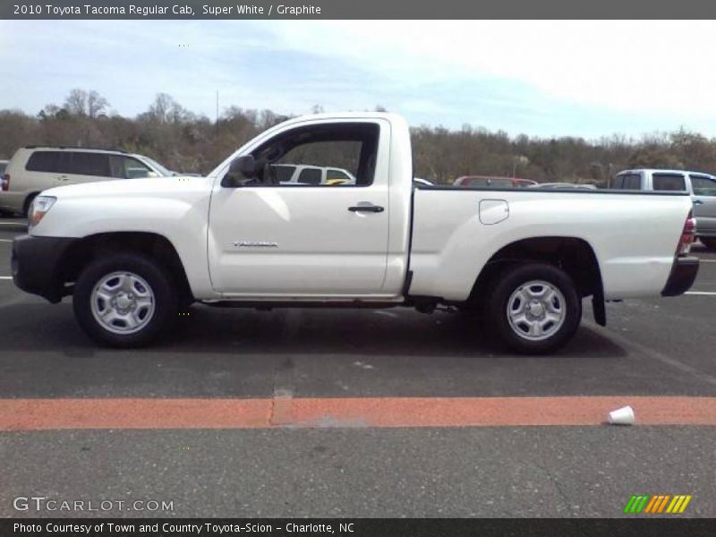 Super White / Graphite 2010 Toyota Tacoma Regular Cab