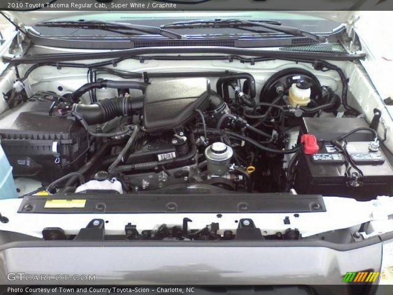 Super White / Graphite 2010 Toyota Tacoma Regular Cab