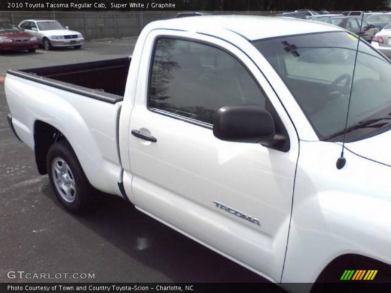 Super White / Graphite 2010 Toyota Tacoma Regular Cab