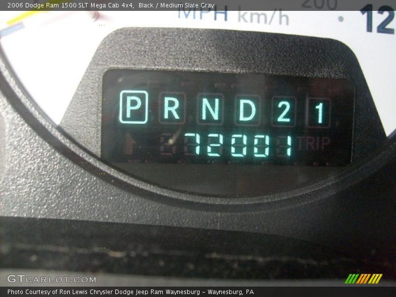 Black / Medium Slate Gray 2006 Dodge Ram 1500 SLT Mega Cab 4x4