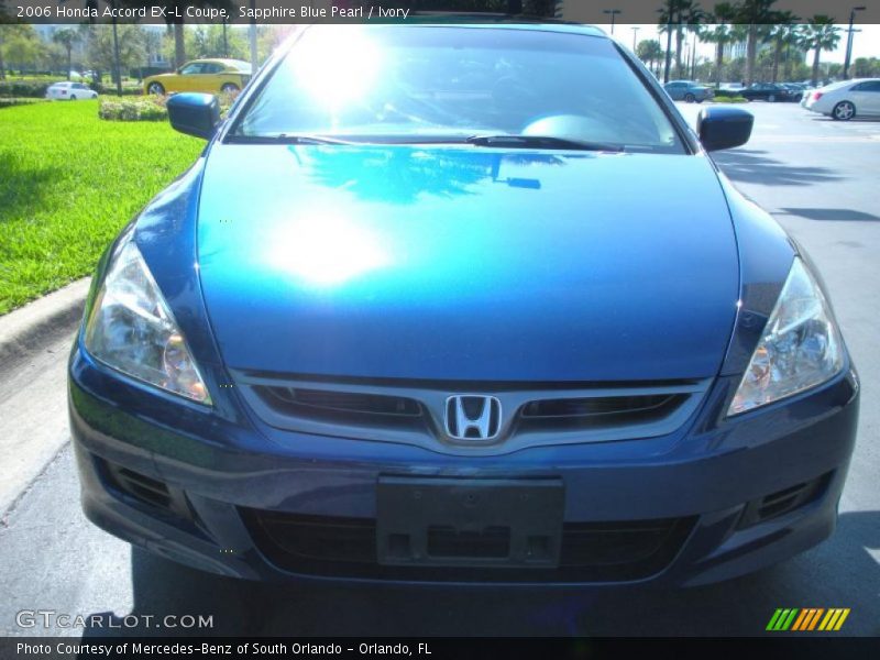 Sapphire Blue Pearl / Ivory 2006 Honda Accord EX-L Coupe