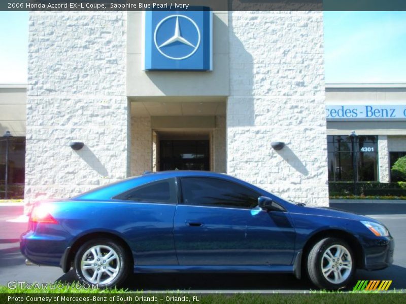 Sapphire Blue Pearl / Ivory 2006 Honda Accord EX-L Coupe