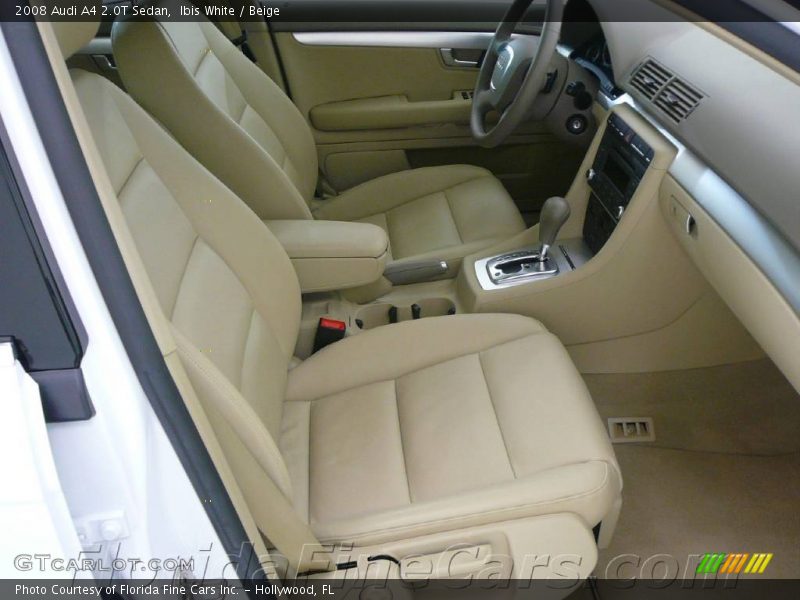 Ibis White / Beige 2008 Audi A4 2.0T Sedan