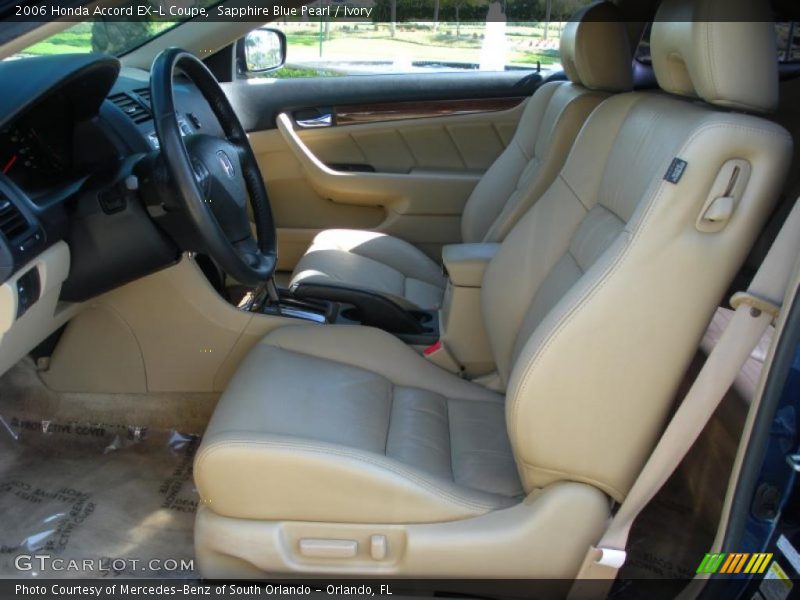 Sapphire Blue Pearl / Ivory 2006 Honda Accord EX-L Coupe