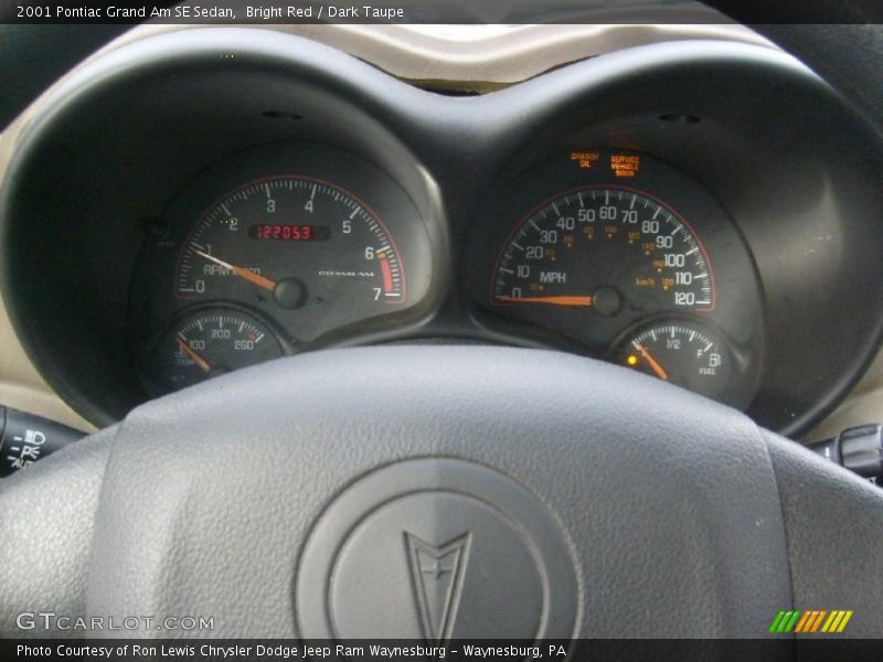  2001 Grand Am SE Sedan SE Sedan Gauges