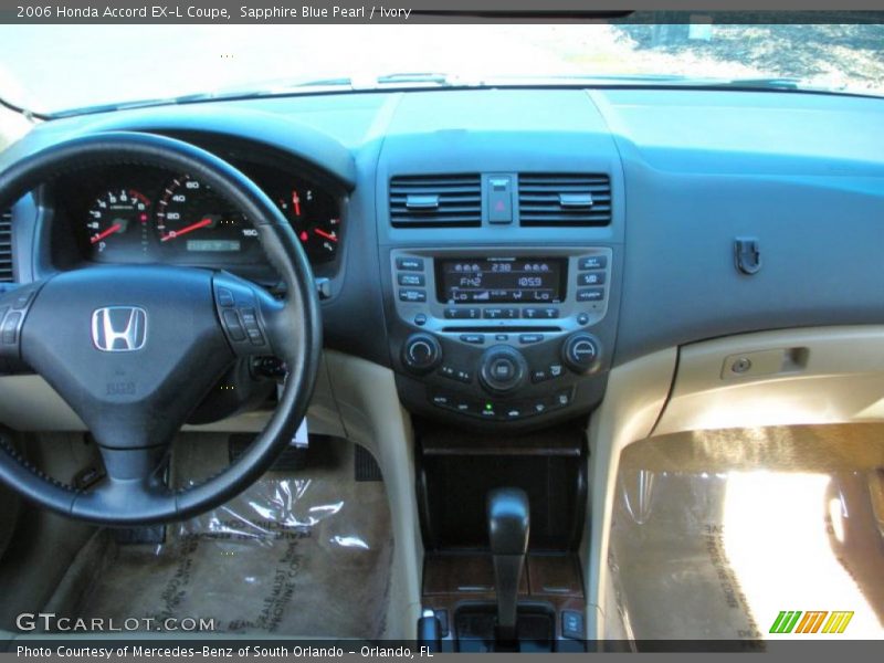 Sapphire Blue Pearl / Ivory 2006 Honda Accord EX-L Coupe