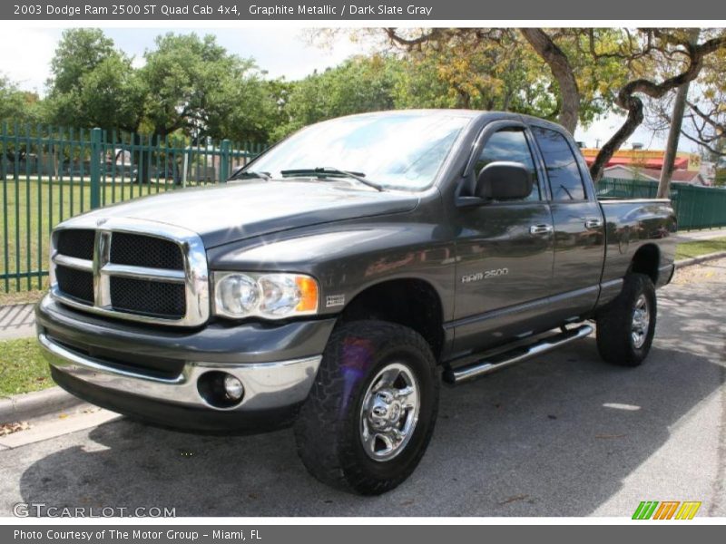 Graphite Metallic / Dark Slate Gray 2003 Dodge Ram 2500 ST Quad Cab 4x4