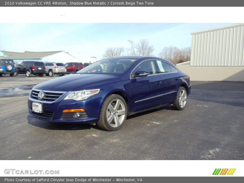 Shadow Blue Metallic / Cornsilk Beige Two Tone 2010 Volkswagen CC VR6 4Motion