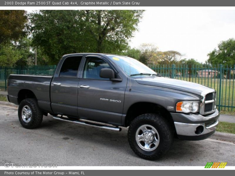 Graphite Metallic / Dark Slate Gray 2003 Dodge Ram 2500 ST Quad Cab 4x4