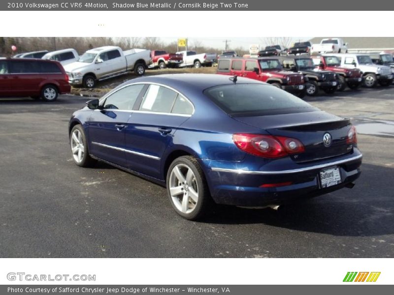 Shadow Blue Metallic / Cornsilk Beige Two Tone 2010 Volkswagen CC VR6 4Motion