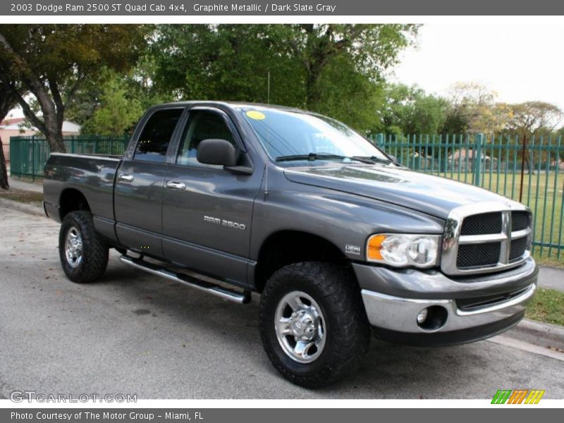 Graphite Metallic / Dark Slate Gray 2003 Dodge Ram 2500 ST Quad Cab 4x4