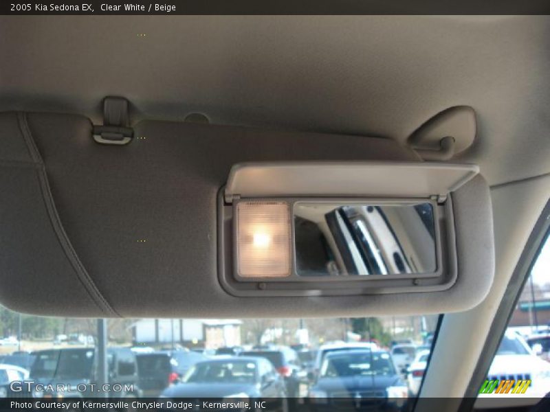 Clear White / Beige 2005 Kia Sedona EX