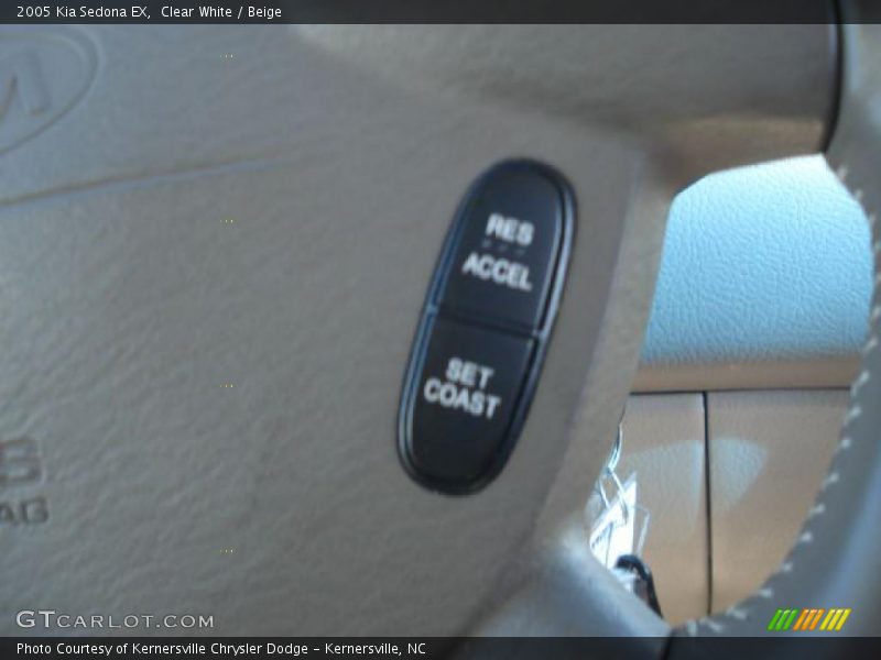 Clear White / Beige 2005 Kia Sedona EX