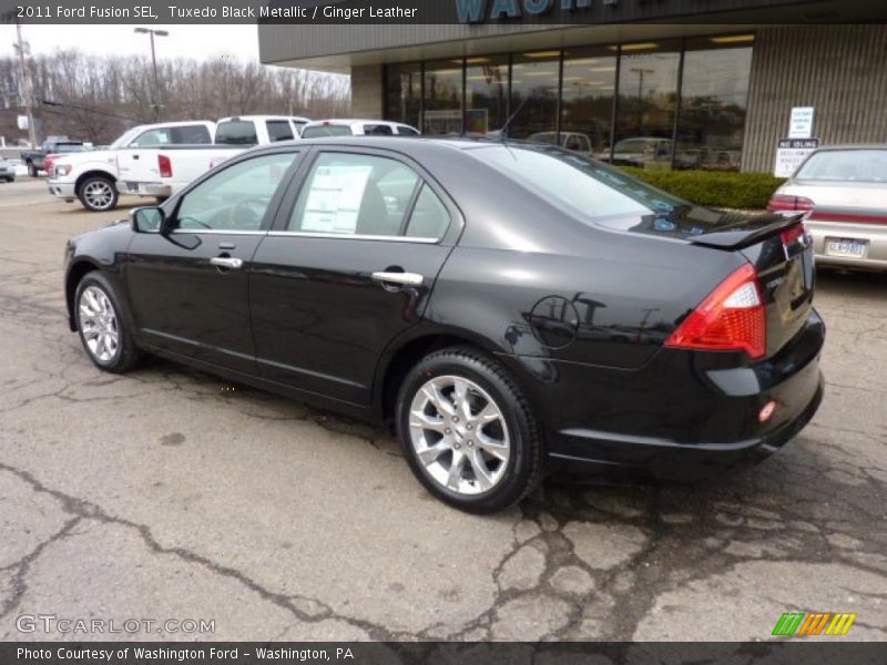 Tuxedo Black Metallic / Ginger Leather 2011 Ford Fusion SEL