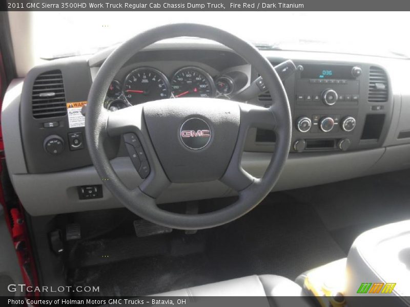 Dashboard of 2011 Sierra 3500HD Work Truck Regular Cab Chassis Dump Truck