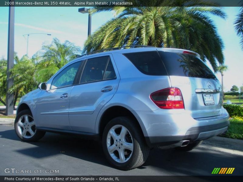 Alpine Rain Metallic / Macadamia 2008 Mercedes-Benz ML 350 4Matic