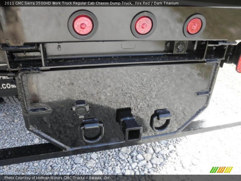 Fire Red / Dark Titanium 2011 GMC Sierra 3500HD Work Truck Regular Cab Chassis Dump Truck